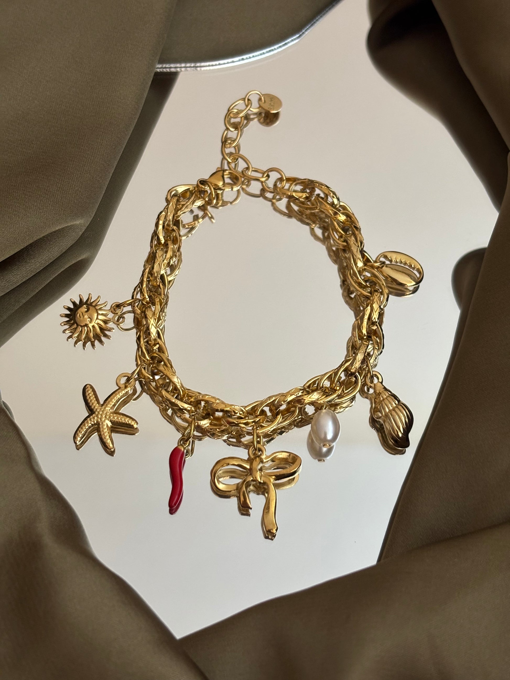 Golden Tie Bracelet
