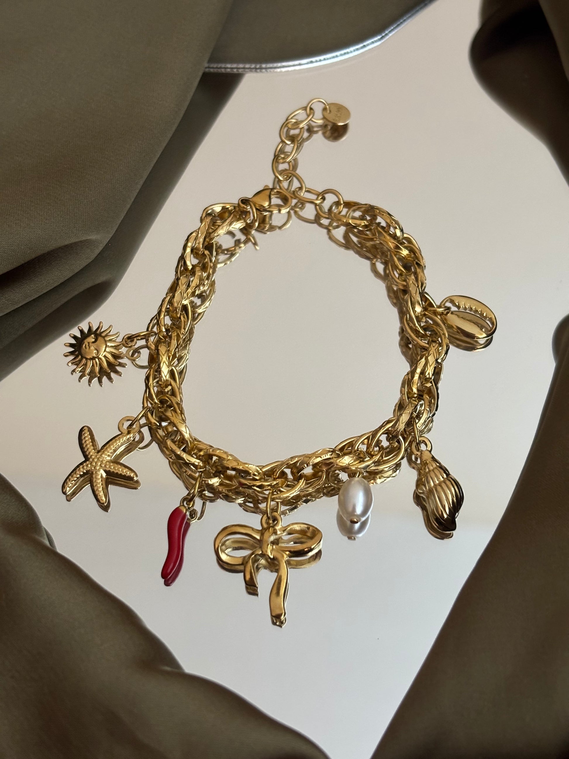 Golden Tie Bracelet