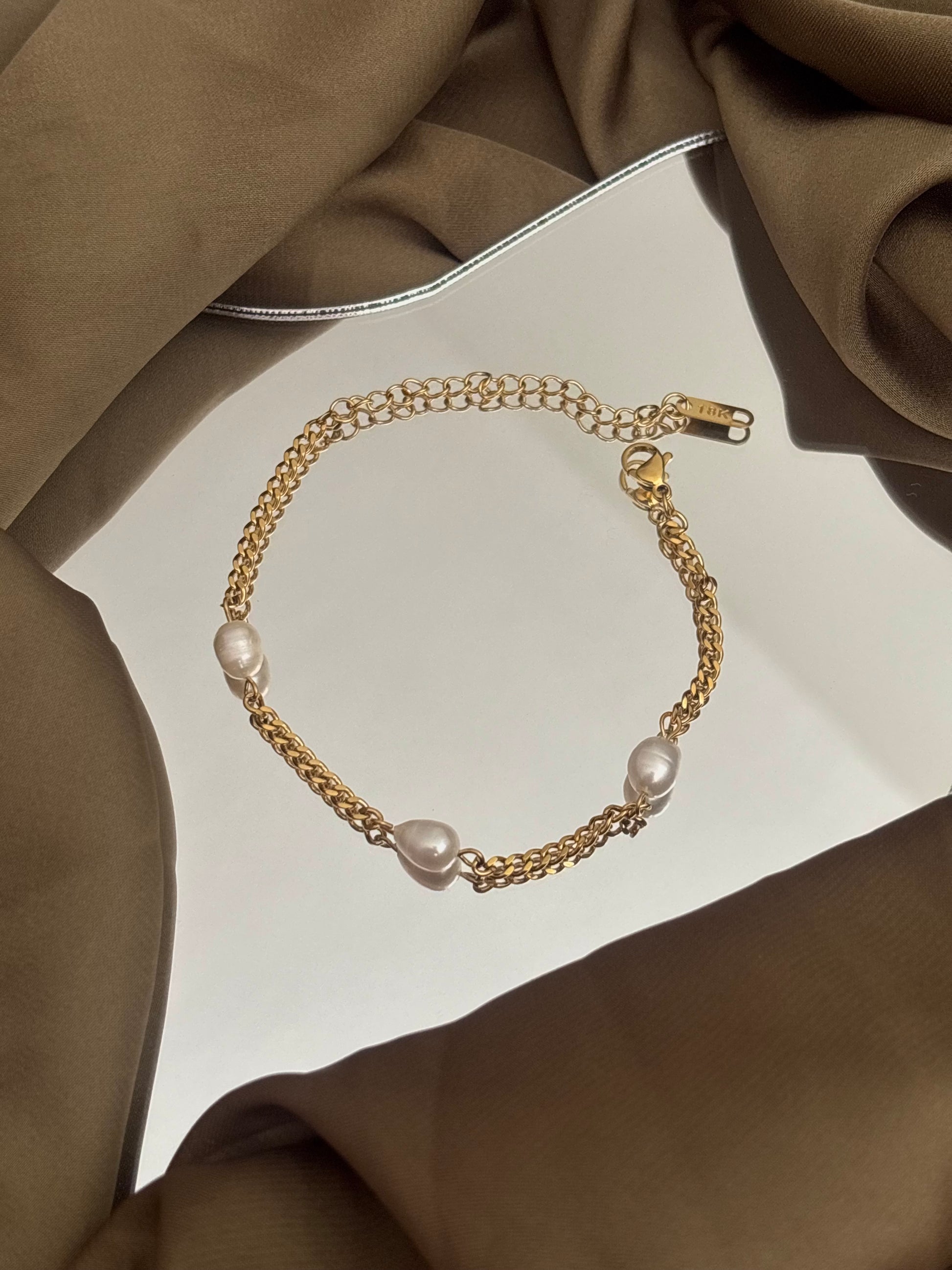 Cuban Pearl Bracelet