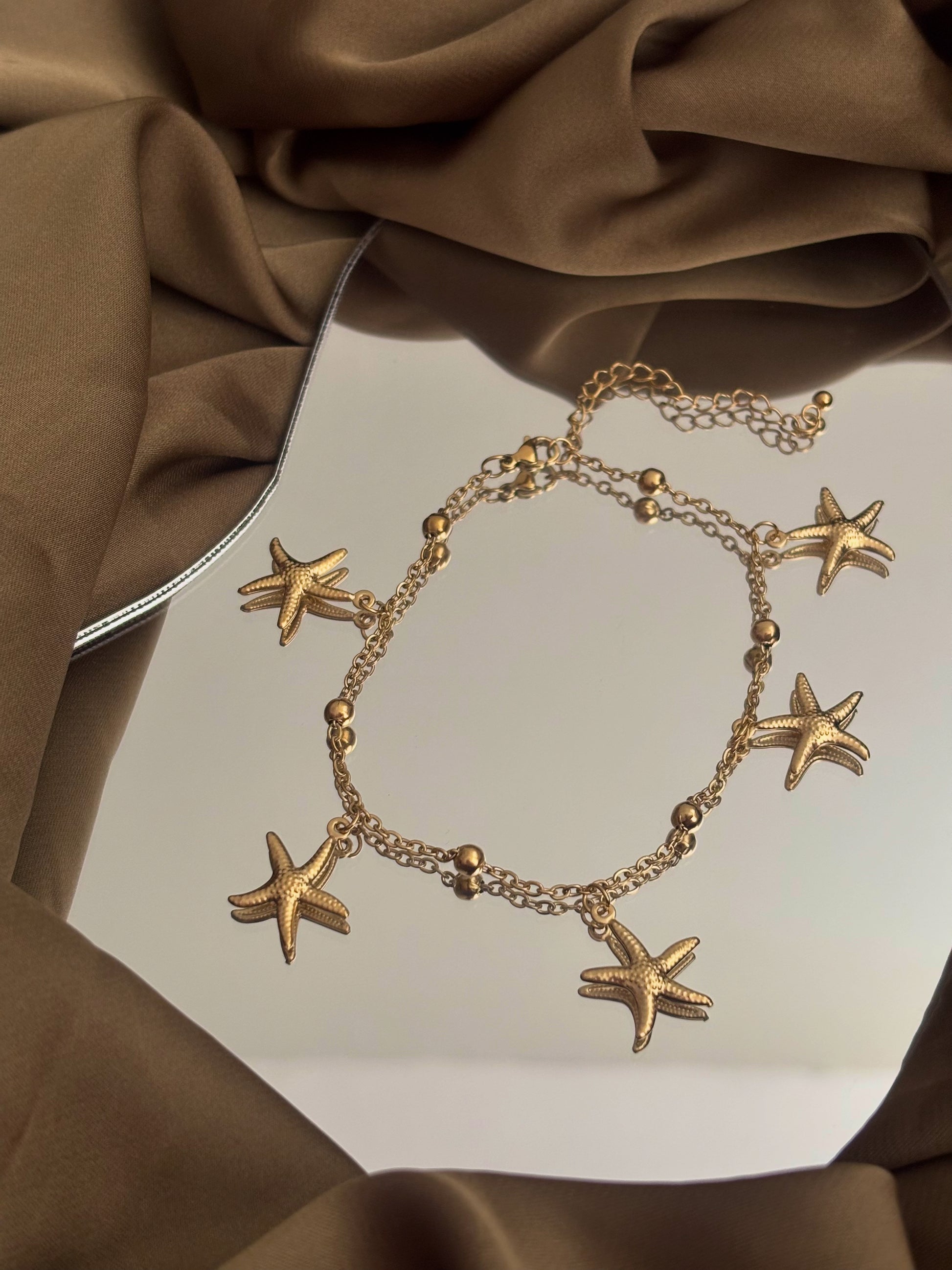 Golden Star Ankle Bracelet